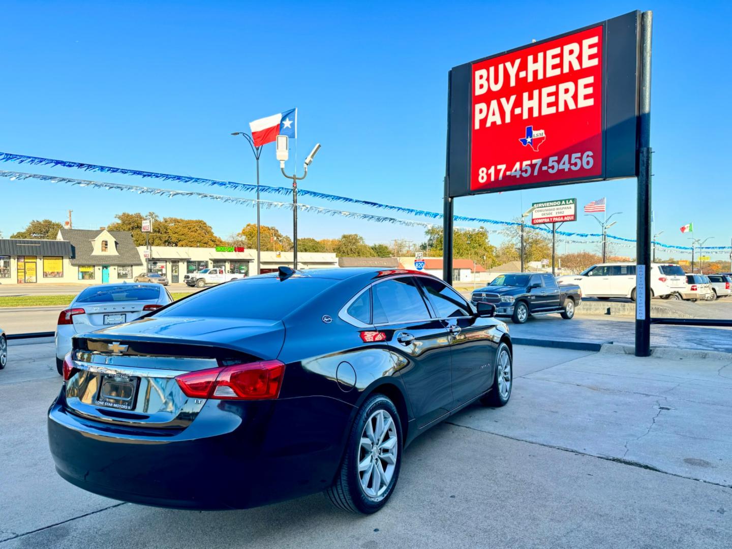 2016 BLACK CHEVROLET IMPALA LT (2LT) (2G1115S30G9) , located at 5900 E. Lancaster Ave., Fort Worth, TX, 76112, (817) 457-5456, 0.000000, 0.000000 - This is a 2016 CHEVROLET IMPALA LT (2LT) 4 DOOR SEDAN that is in excellent condition. There are no dents or scratches. The interior is clean with no rips or tears or stains. All power windows, door locks and seats. Ice cold AC for those hot Texas summer days. It is equipped with a CD player, AM/FM r - Photo#6